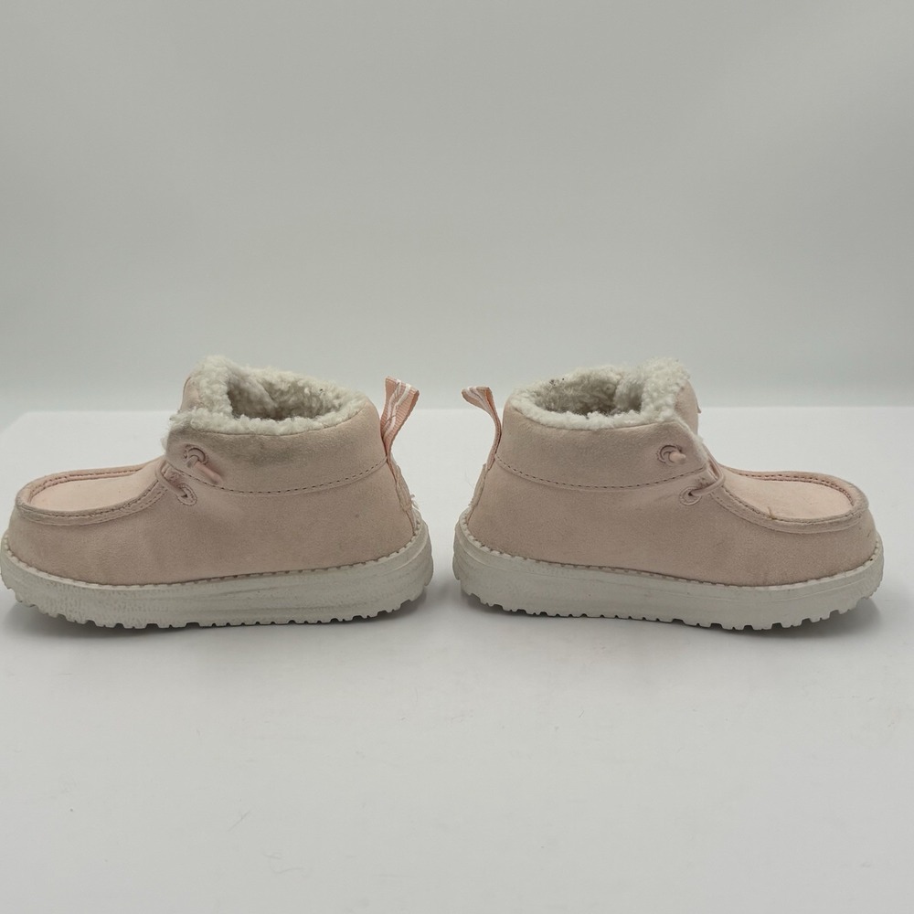 Hey Dude Lil Dude Cozy Pink Girls Slip-On Shoes Size US C4 Toddlers Sherpa Lined - Picture 5 of 12